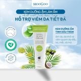  KEM DƯỠNG ẨM CHIẾT XUẤT TRÀM TRÀ, HỖ TRỢ VIÊM DA TIẾT BÃ MOOGOO 120G 
