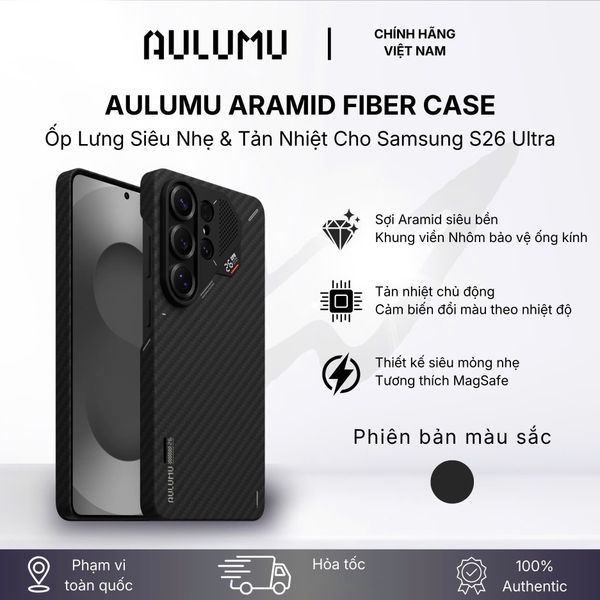  Ốp S26 Ultra Aulumu Aramid Fiber 