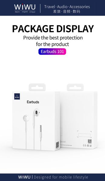  Tai Nghe Dây Wiwu Earbuds Jack 3.5 (EB101) 