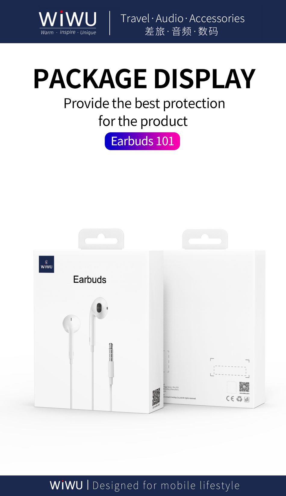  Tai Nghe Dây Wiwu Earbuds Jack 3.5 (EB101) 