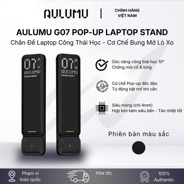  Giá Đỡ Laptop Aulumu G07 Công Thái Học - Black 