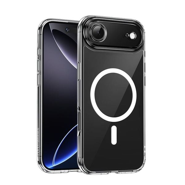  Ốp 17 Air Memumi Trong Magsafe- Nhựa cứng PC không ố vàng 