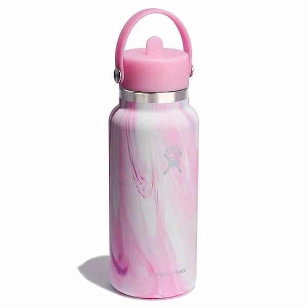  Bình Giữ Nhiệt Hydro Flask Wide Flex Straw Cap-Eqp-Le 32 OZ 946ml-Jelly Pink Le 