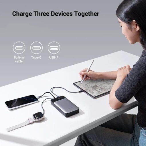  Pin Cuktech 25.000mah LPB252N 120W- Xám 