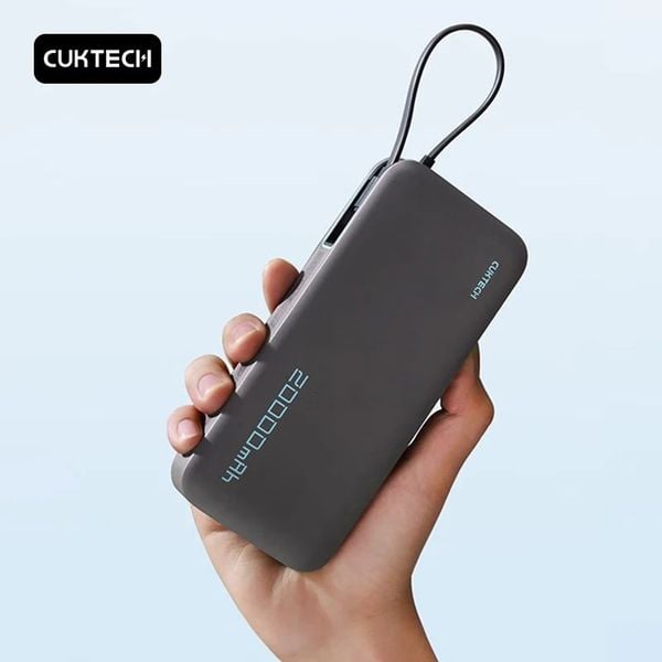  Pin Cuktech 20.000mah PB200N 55W - Xám 