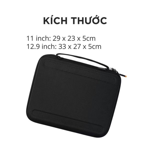  Túi WIWU Parallel Hardshell 12.9 Chống Shock iPad, Macbook (Đen) 