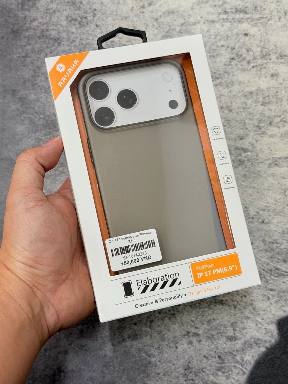  Ốp 17 Promax Lụa Ravaka-Xám (siêu mỏng, không ố) 