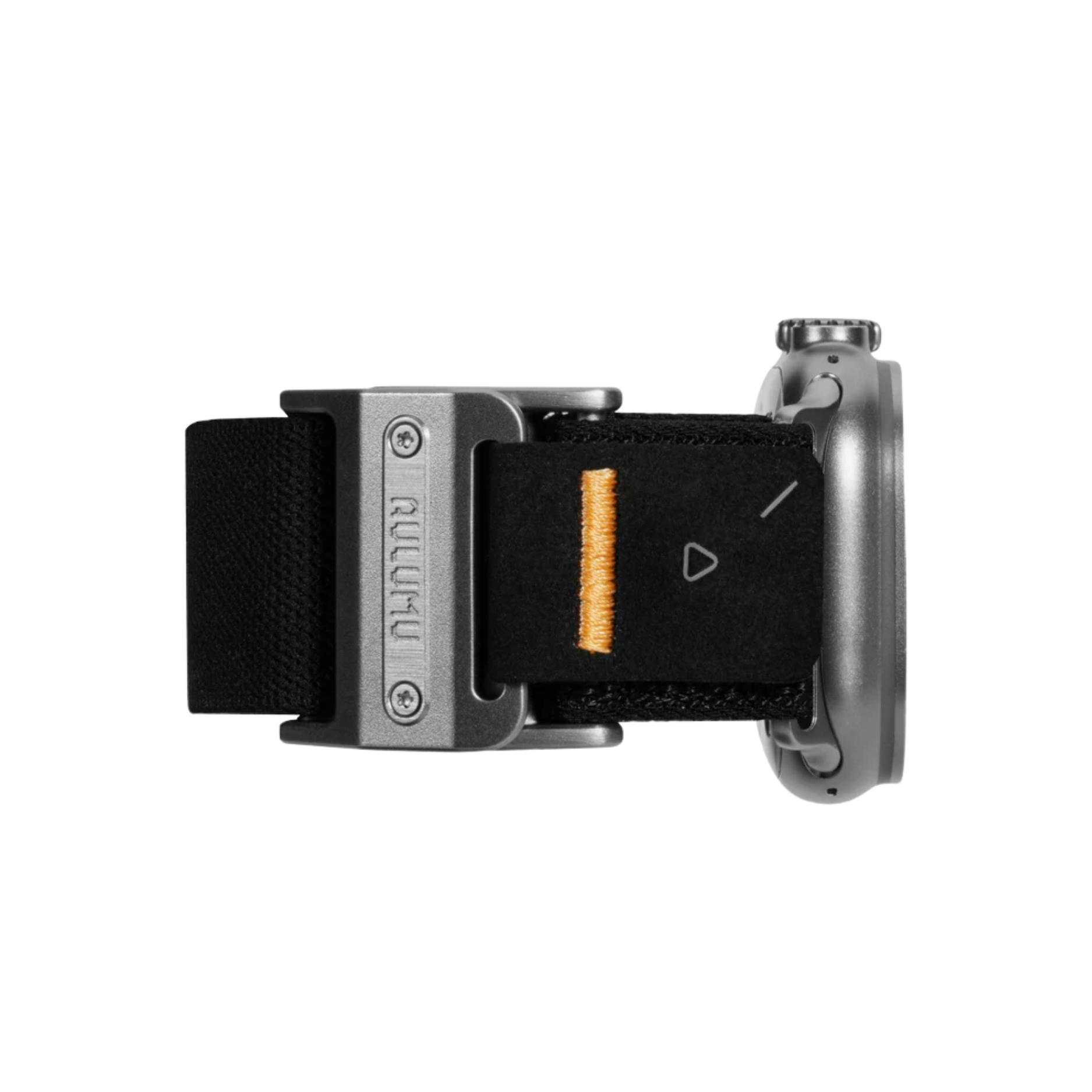  Dây Applewatch Aulumu A11-Dây Đen/Khoá Bạc (44/45/49) 