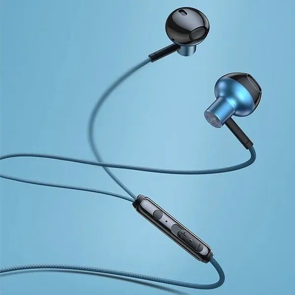  Tai Nghe Dây Baseus Encok H19 (jack 3.5mm) - Xanh 