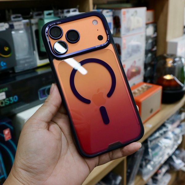  Ốp 17 Promax Hoda Multicolor Magsafe - Tím 