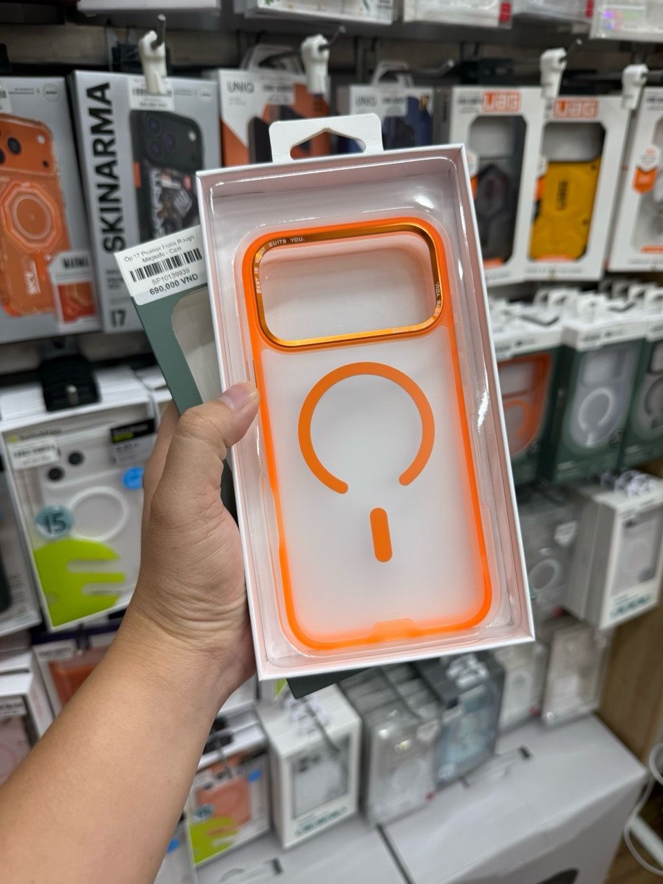  Ốp 17 Promax Hoda Rough Magsafe - Cam 