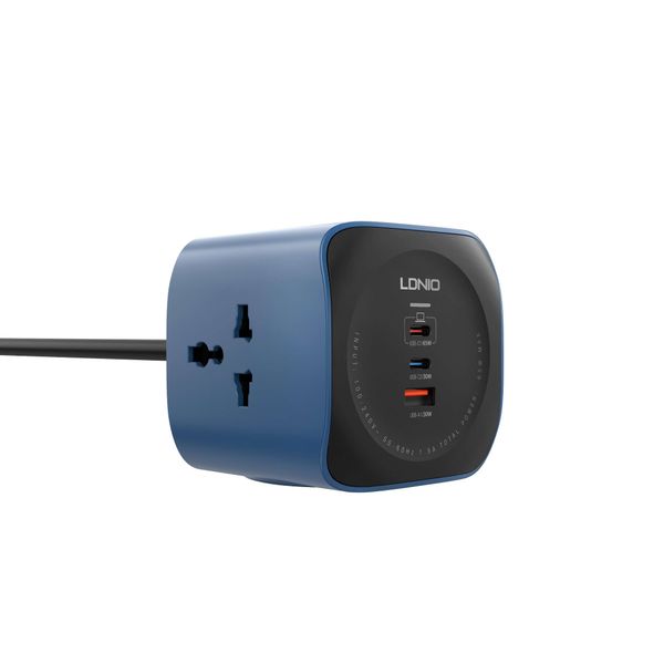  Ổ Cắm Đa Năng LDNIO SC3319 GaN 6in1 | 3 AC 2500W + 2C 1A 65W 