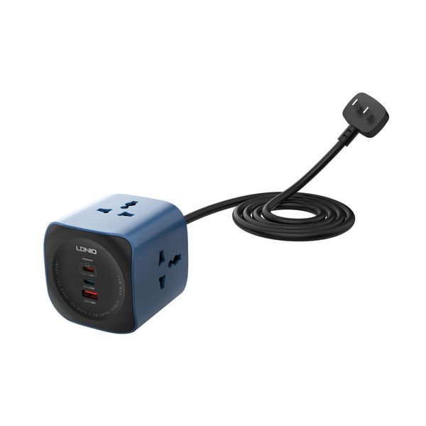  Ổ Cắm Đa Năng LDNIO SC3319 GaN 6in1 | 3 AC 2500W + 2C 1A 65W 