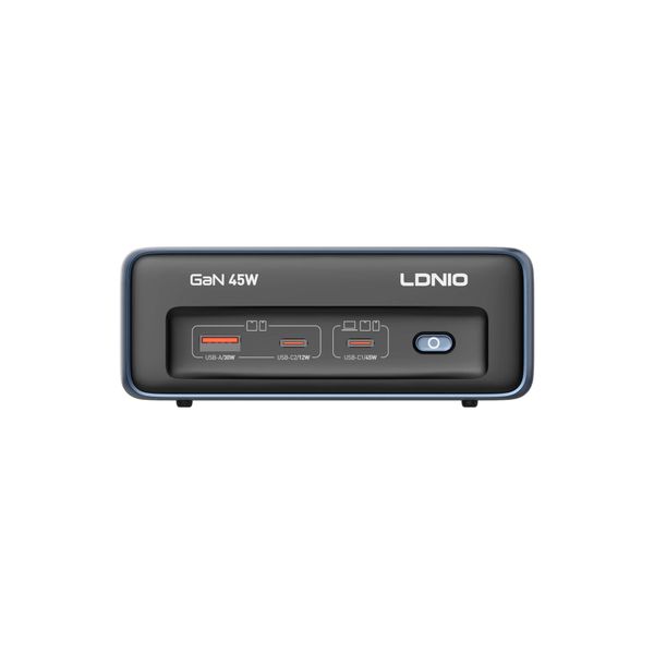  Ổ Cắm Đa Năng LDNIO SC1 GaN 5in1 | 2 AC 2500W + 2C 1A 45W 