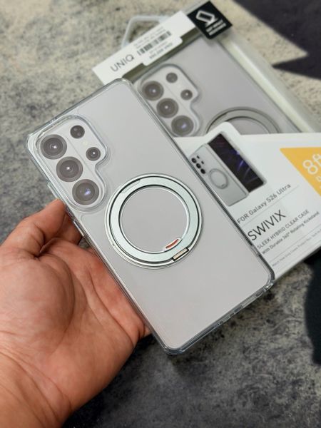 Ốp S26 Ultra Uniq Hybrid Swivix With 360 Rotating Kickstand 