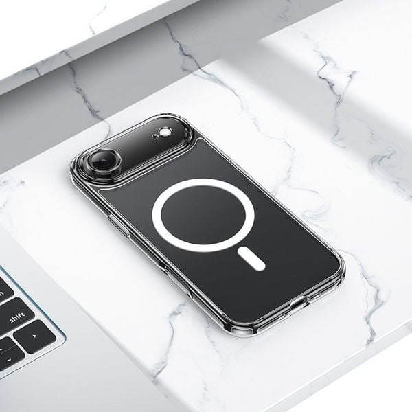  Ốp 17 Air Memumi Trong Magsafe- Nhựa cứng PC không ố vàng 