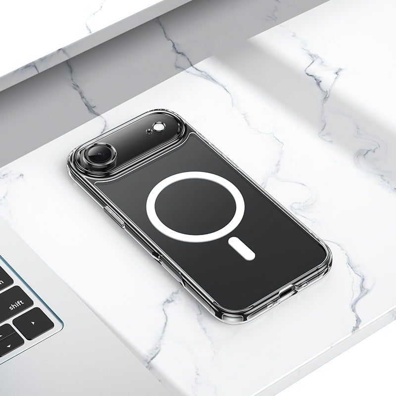  Ốp 17 Air Memumi Trong Magsafe- Nhựa cứng PC không ố vàng 