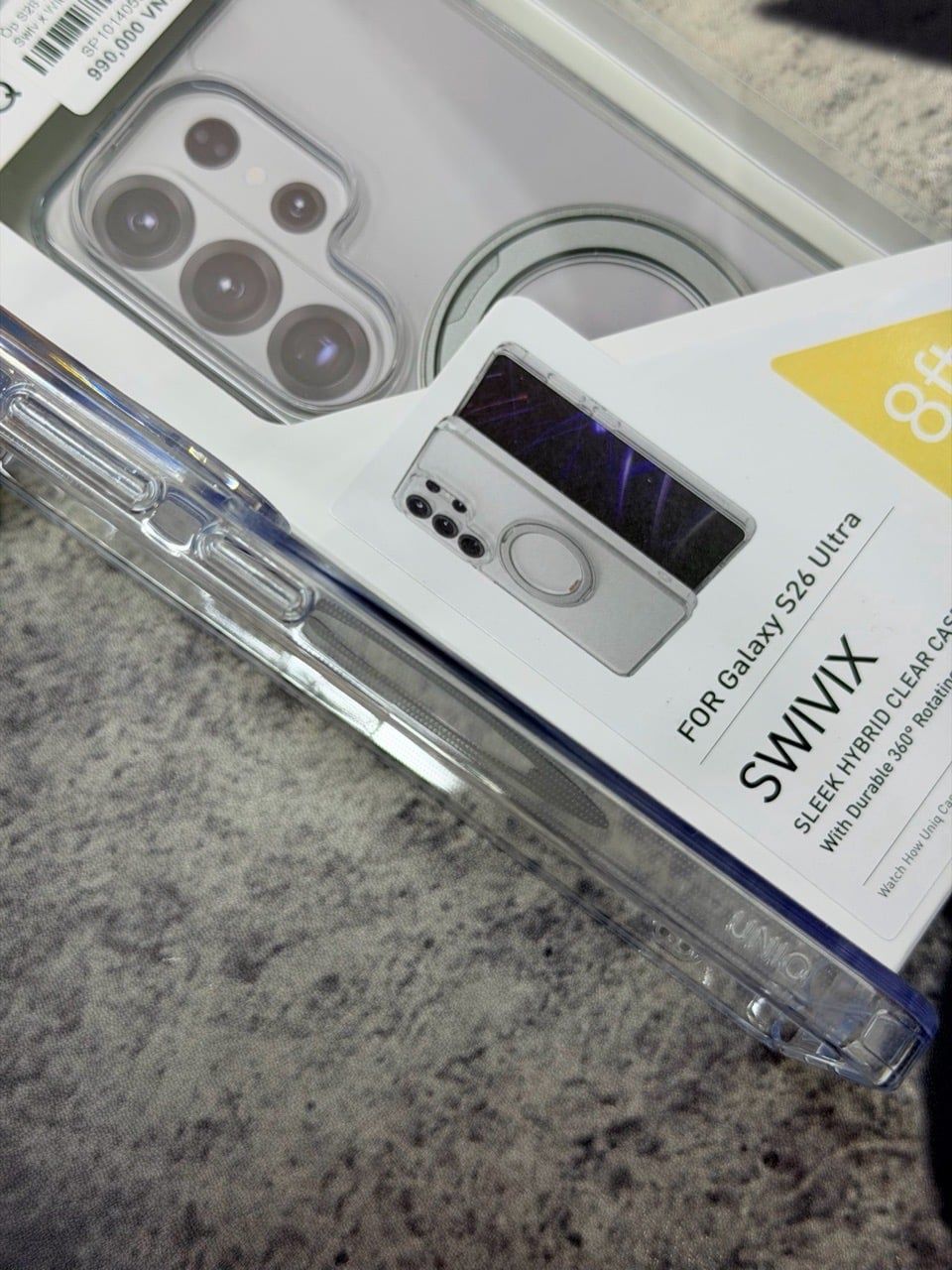  Ốp S26 Ultra Uniq Hybrid Swivix With 360 Rotating Kickstand 