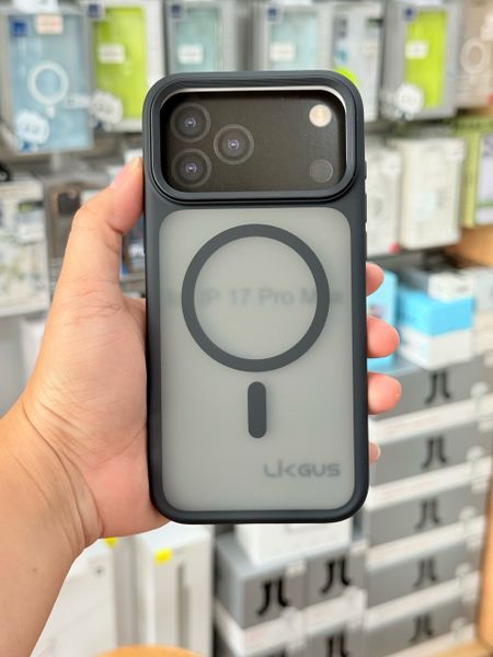  Ốp 17 Pro Likgus Nhám Magsafe - Đen 