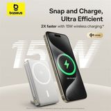  Pin Baseus 10.000mah Nomos 45W Sạc Không Dây Qi2+Cáp - Xám 