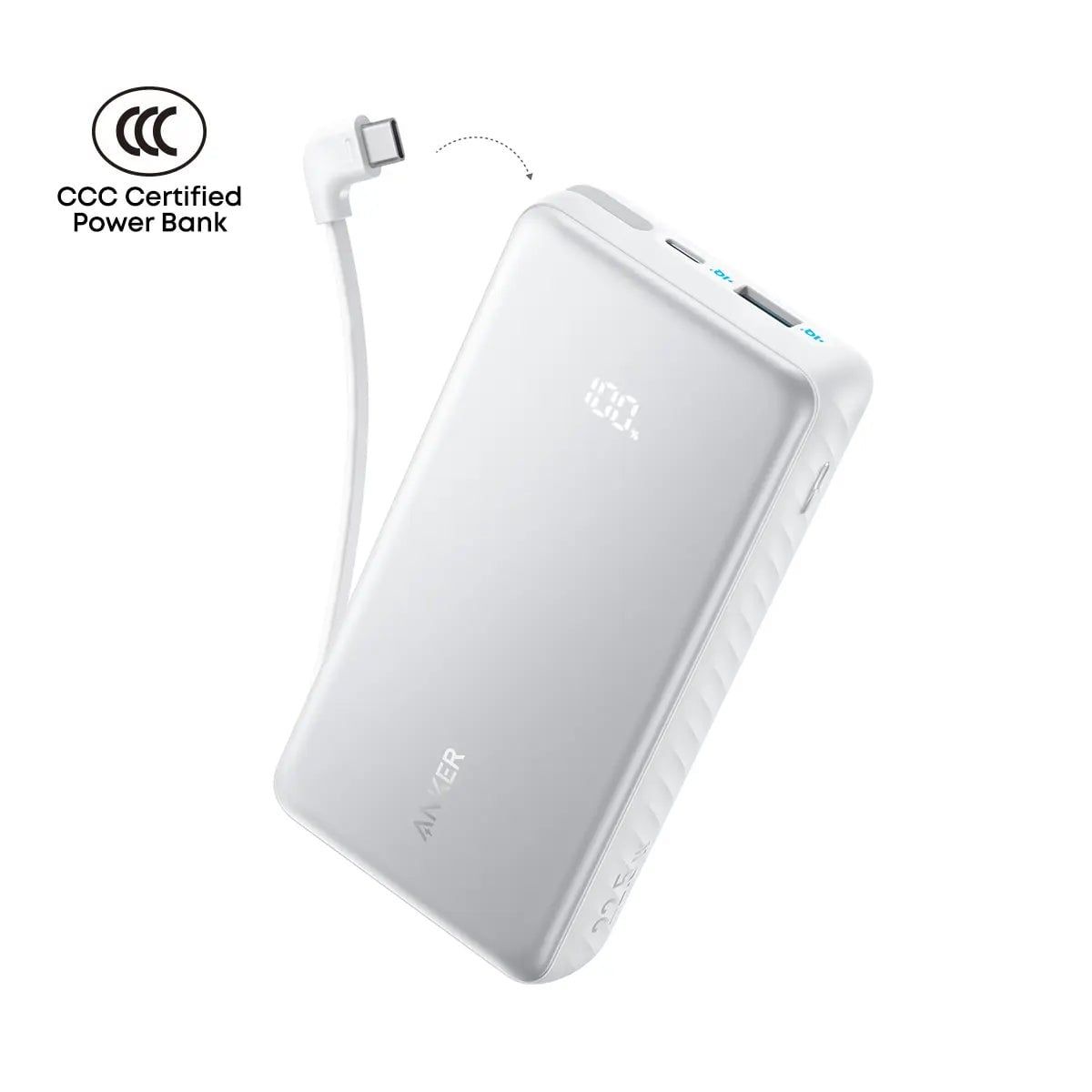  Pin Anker Zolo 2C1A 22.5W 20.000mah (Trắng)-A110E 