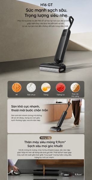  Máy Hút Bụi Lau Sàn Dreame H16 GT 
