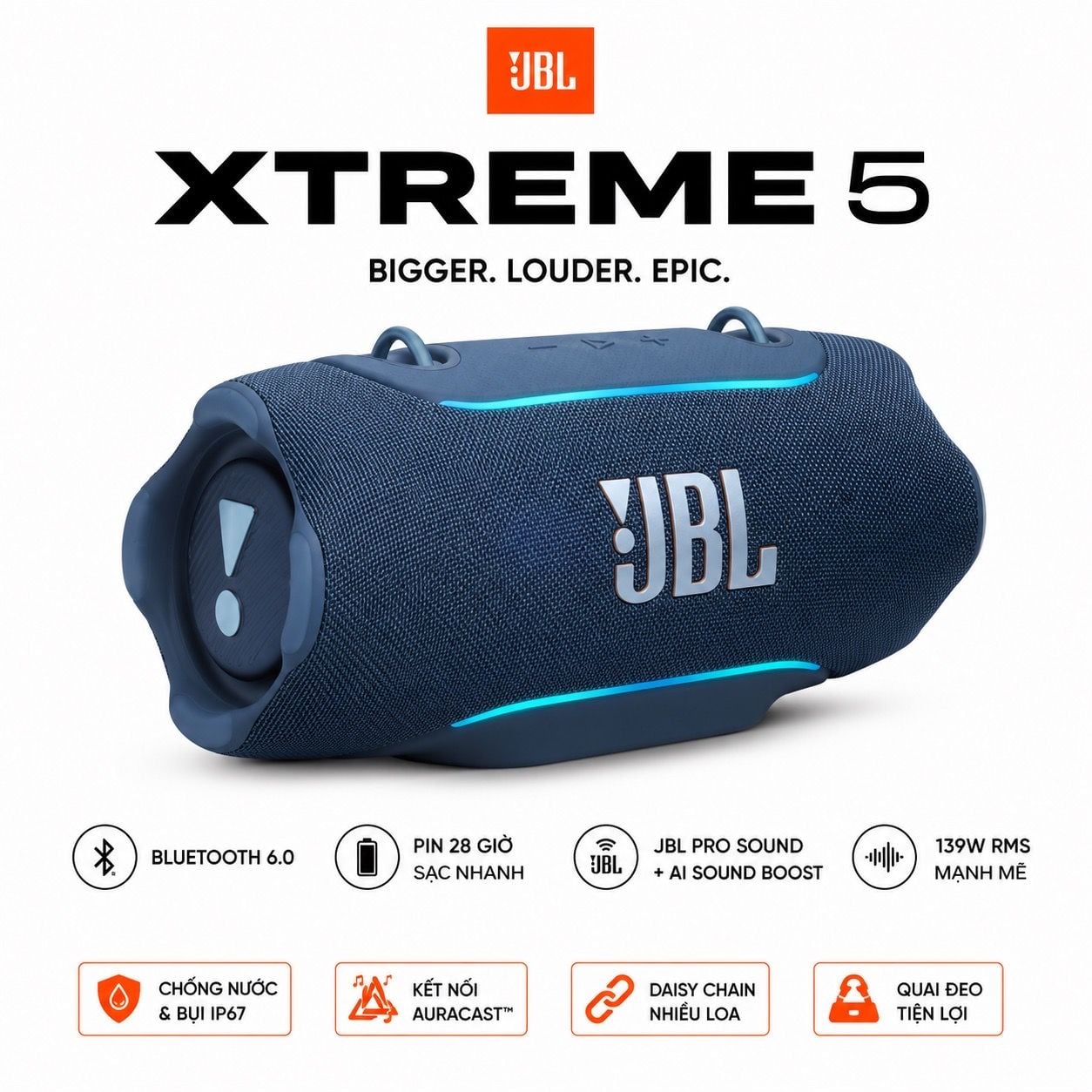 Loa JBL XTreme 5 - Xanh | Hàng Chính Hãng Công Ty 