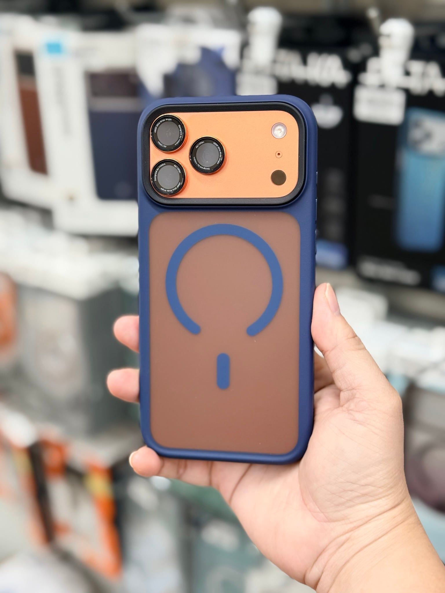  Ốp 17 Promax Likgus Nhám Magsafe - Xanh 