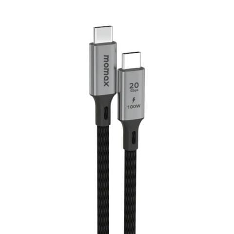  Cáp Momax C to C Elite 3.2 100W 1M - Black (Thunderbolt 2 Tốc độ 20Gbps 4K/60hz) 