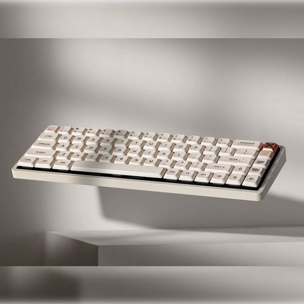  Bàn Phím Cơ IQUNIX Magi 65 Low Profile aluminum - Ochre White 