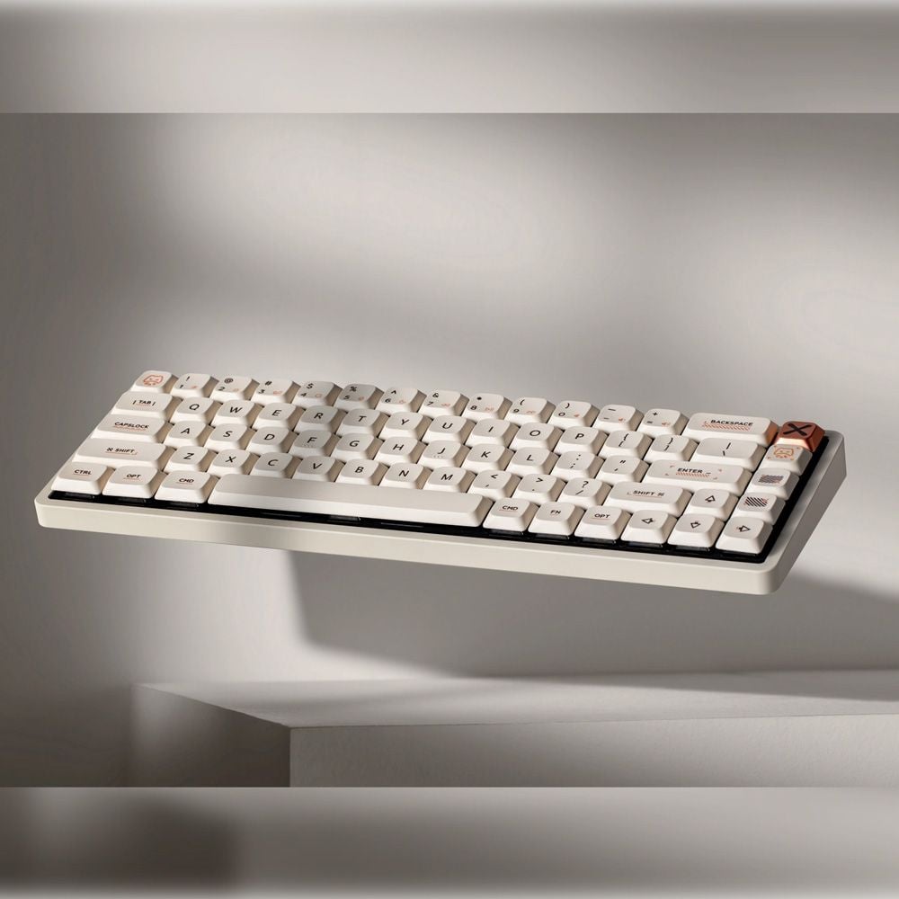  Bàn Phím Cơ IQUNIX Magi 65 Low Profile aluminum - Ochre White 