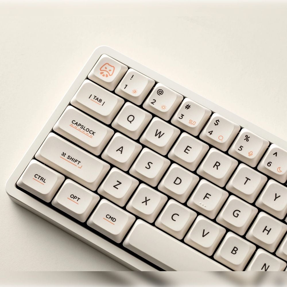  Bàn Phím Cơ IQUNIX Magi 65 Low Profile aluminum - Ochre White 