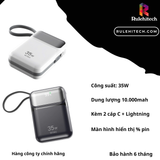  Pin Wiwu Galaxy 10.000mah 35W P052 - Trắng 