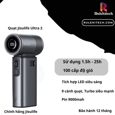  Quạt Jisulife Ultra 2 - Đen 