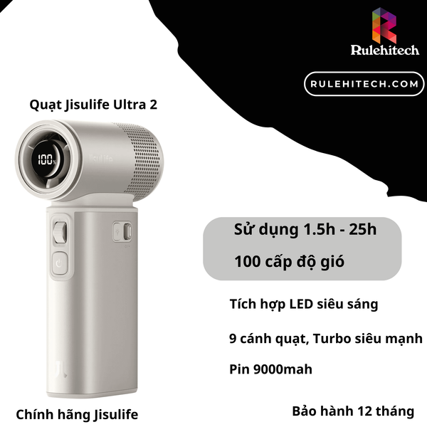  Quạt Jisulife Ultra 2- Nâu 