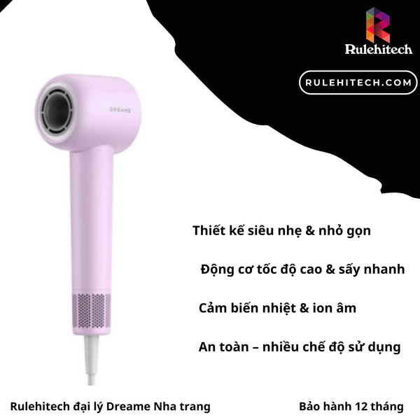 Máy Sấy Tóc Dreame Hair Dryer Gleam - Tím 