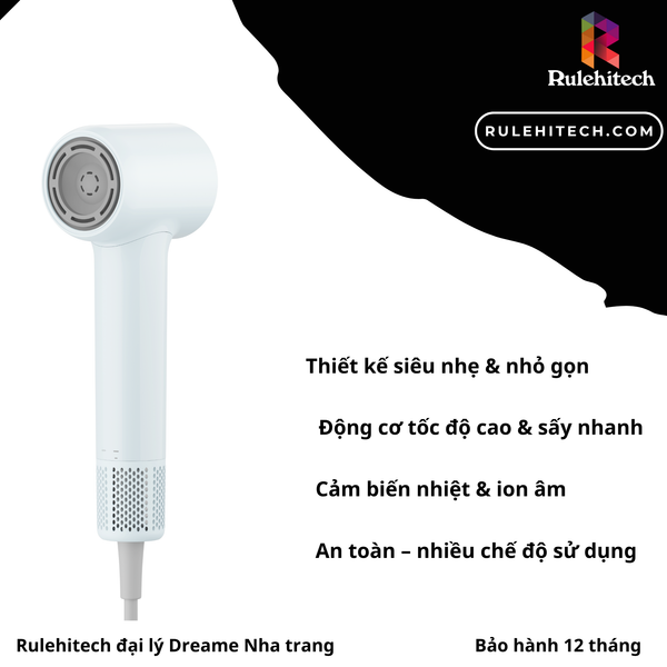  Máy Sấy Tóc Dreame Hair Mini - Xanh Dương 