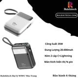 Pin Wiwu Galaxy 20.000mah 35W P036 (Đen) 