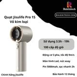  Quạt Cầm Tay Cao Cấp JISULIFE Pro1 S (Vàng Nhạt) 