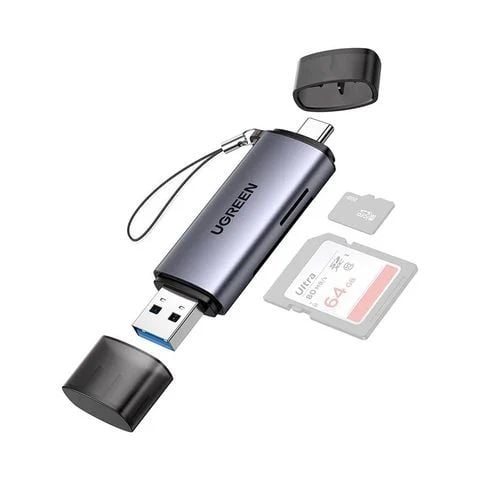  Đầu đọc thẻ nhớ SD/TF chuẩn USB Type C và USB 3.0 Ugreen 50706 