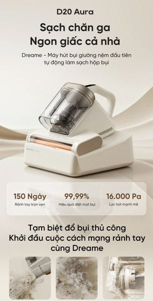  Máy Hút Bụi Nệm Dreame D20 Aura 