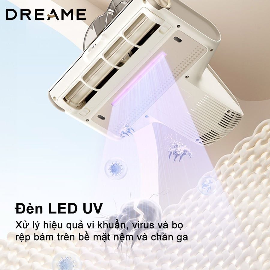  Máy Hút Bụi Nệm Dreame D20 Pro-Có Cảm Biến Báo Bụi 