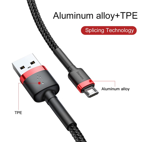  Cáp Baseus Cafule Usb Micro 2.4A 1m 