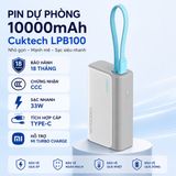  Pin Cuktech 10.000mah LPB 100 33W - Xám 