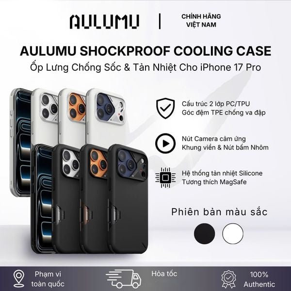 Ốp 17 Promax Aulumu A17 Shock Proof - Đen 