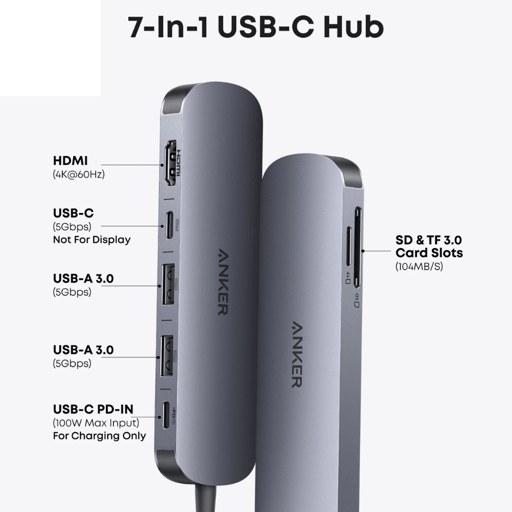  Hub Anker Nano 7 in 1 ( 4K HDMI) - A83D2 