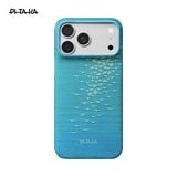  Ốp lưng iPhone 18 Pro Max - PITAKA Edge Case (with PitaTap) - Glints of Gold - Lucid Blue 