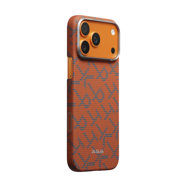 Ốp 17 Promax Pitaka Edge - Monogram Leaping - Blue Orange 