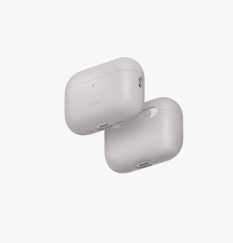  Case Airpods Pro 3 UNIQ Lino Hybrid Liquid Silicon - Beige 