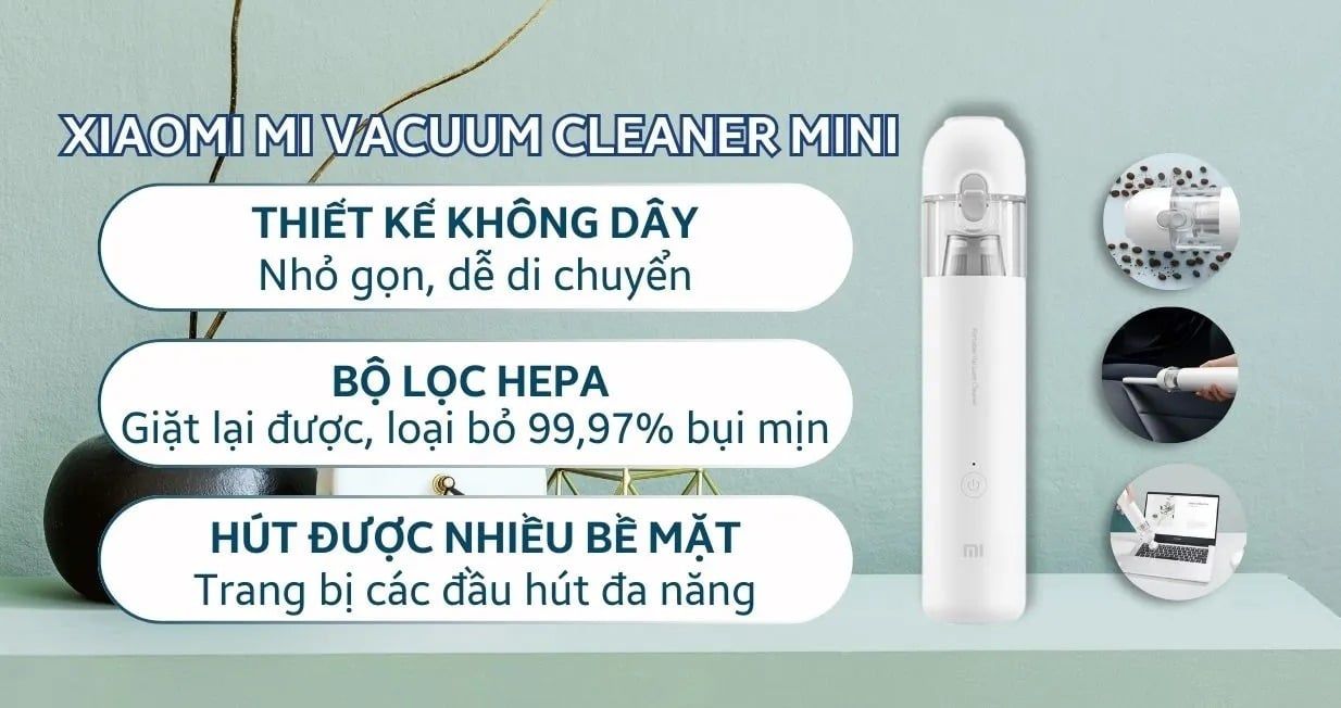  Máy Hút Bụi Cầm Tay Xiaomi Mijia 
